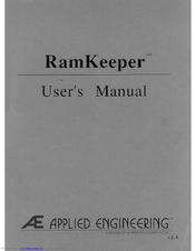 Applied Engineering RamKeeper User Manual