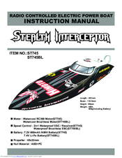 Himoto Stealth Interceptor ST745BL Instruction Manual