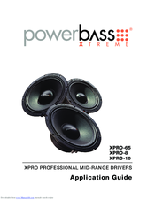 PowerBass XPRO-10 Application Manual