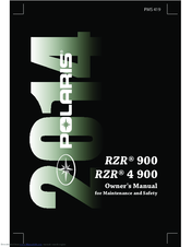 Polaris 2014 RZR 9002014 RZR 4 900 Owner's Manual