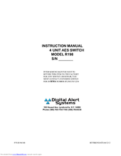 Digital Alert Systems R198 Instruction Manual