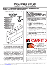 Heat & Glo RED60-NNN-80 Installation Manual