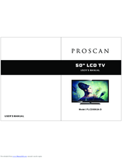 ProScan PLCD5092A-D User Manual