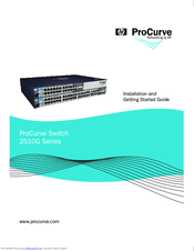 Hp ProCurve 2510G Series Installation And Getting Started Manual