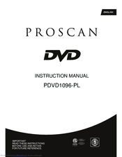 ProScan PDVD1096-PL Instruction Manual