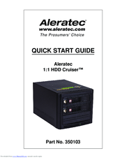 Aleratec 1:1 HDD Cruiser Quick Start Manual