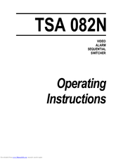 ASTEL TSA 082N Operating Instructions Manual