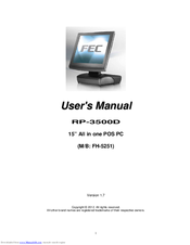 FEC RP-3500D User Manual