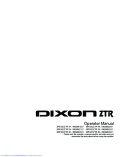 Dixon SPEEDZTR 46/965882001 Operator's Manual