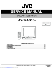 JVC AV-14AG16/U Service Manual