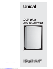 Unical DUA plus BTN 28 Installation And User Instruction Manual