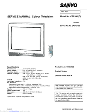 Sanyo CP21G1(C) Service Manual