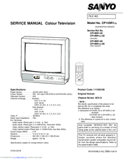 Sanyo CP14SR1(G) Service Manual