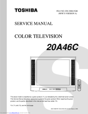Toshiba 20A46C Service Manual