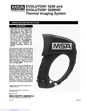 MSA EVOLUTION 5200HD2 Operation And Instructions Manual