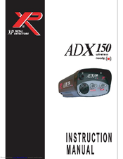 XP Metal Detectors ADX150 Wireless Ready Instruction Manual