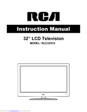 RCA RLC3257A Instruction Manual