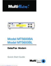 MultiTech MULTI MODEM II MT5600BA Quick Start Manual