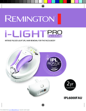 Remington i-Light PRO Face&Body IPL6000FAU Owner's Manual