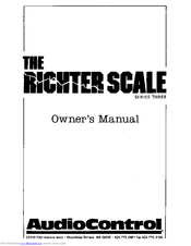 Audio Control Richter Scale 3 Series Owner's Manual