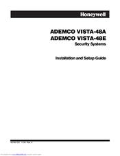 Honeywell ADEMCO VISTA-48E Installation And Setup Manual
