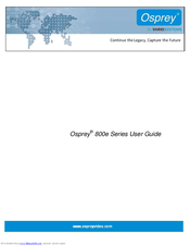 Osprey 845e User Manual