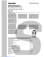 Toshiba MMY-MAP1004T8P-SG Service Manual
