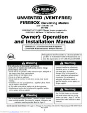 Kingsman FVFB350MVP Owner's Operation And Installation Manual