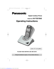 Panasonic KX-TCD705E Operating Instructions Manual