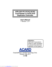 Acard ARS-2051PC User Manual