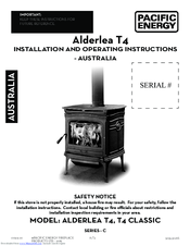 Pacific Energy Alderlea T4 Installation And Operating Instructions Manual