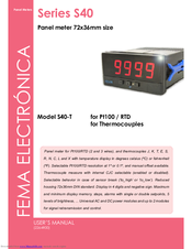 Fema S40-T User Manual