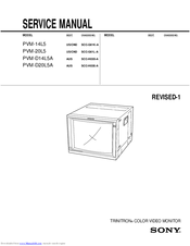 Sony TRINITRON PVM-14L5 Service Manual