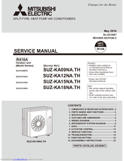 Mitsubishi SUZ-KA15NA Service Manual