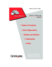 Lexmark 7100 series Service Manual