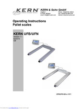 KERN UFN Operating Instructions Manual