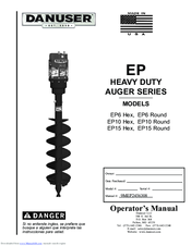 Danuser EP10 Hex Operator's Manual