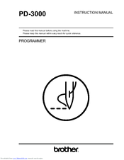 Brother PD-3000 Instruction Manual