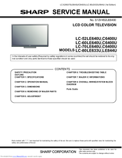 Sharp Aquos Lc 80le633u Manuals Manualslib