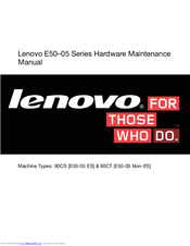 Lenovo E50-05 Series Hardware Maintenance Manual