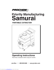 Prochem Priority ManufacturingSamurai Operating Instructions Manual