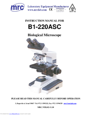 MRC B1-220ASC Instruction Manual