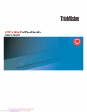 Lenovo ThinkVision L2321x Wide User Manual