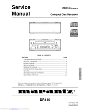 Marantz DR110/N1S Service Manual