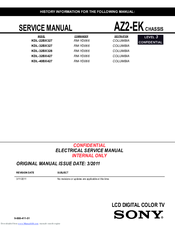 Sony KDL-40BX427 Service Manual