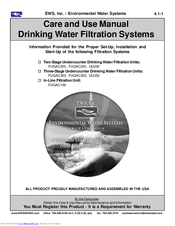 EWS FUGAC200 Care And Use Manual