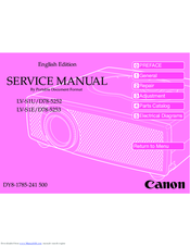 Canon LV-S1U Service Manual