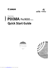 Canon PI}{MA Pro 9000 Serie? Quick Start Manual