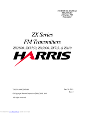 Harris ZX2500 Technical Manual