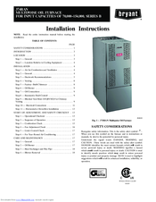 Bryant 374RAN Installation Instructions Manual